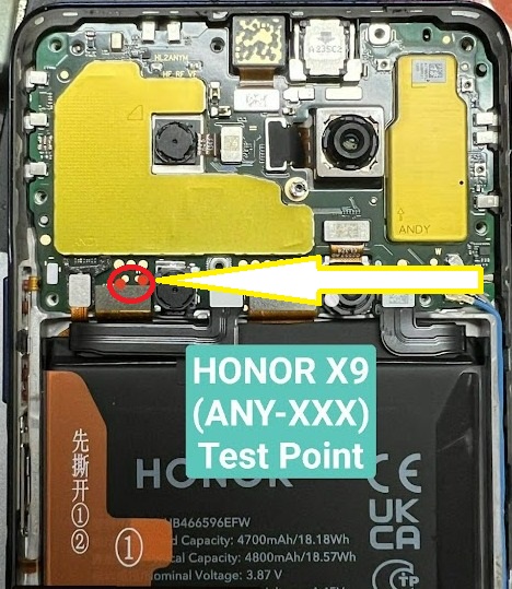 honor x9 test point